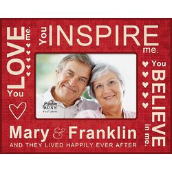 Love Inspire Believe Personalized Picture Frame