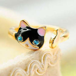 Fishy Feline Cat Ring