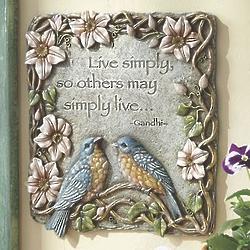 Live Simply, So Others May Simply Live Stepping Stone