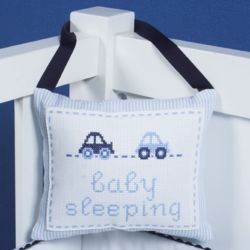 Baby's Personalized Embroidered Cars Pillow