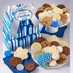 Hannukah Cookie Gift Tower