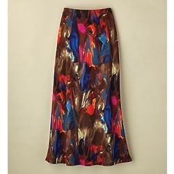 Brushstrokes Maxi Skirt