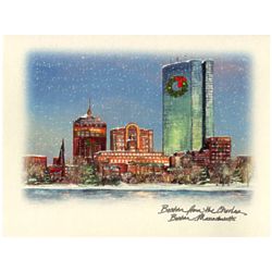 10 Boston from the Charles Holiday Cards
