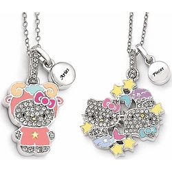 Sterling Silver Hello Kitty Zodiac Necklace