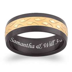 Men's Engraved Message Band
