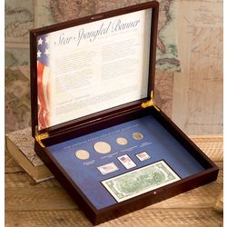 Collectible Star Spangled Coins and Stamps Set