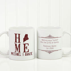 11-Ounce State of Love Personalized Romantic Coffee Mug