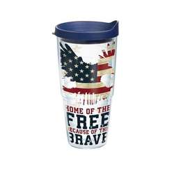 2 Home of the Free 24 oz Tervis Tumbler with Lids