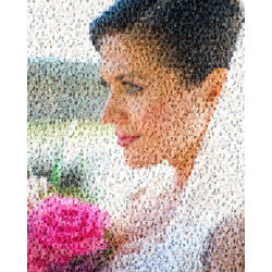 Personalized Photo Mosaic Collage with 20x30 Print