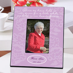 Personalized in Our Hearts Memorial Picture Frame