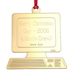 Engraved Computer Ornament