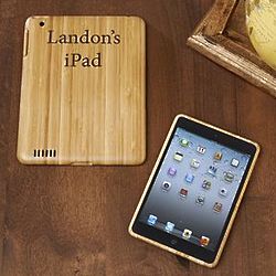 Personalized Bamboo iPad Case