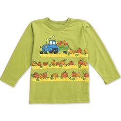 Baby and Kids Pumpkin Tractor Tee Shirt