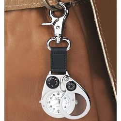 Carabiner Watch, Compass, Magnifier and Flashlight