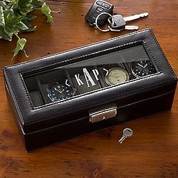 Monogram Leather Watch Box
