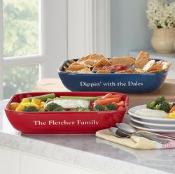 Personalized All-In-One Chip and Dip Platter