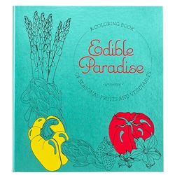 Edible Paradise Leatherbound Collector's Coloring Book