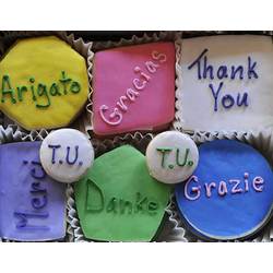 Thank You Decorated Sugar Cookies