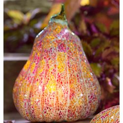 Handmade Mosaic Glass Gourd with LED Lights