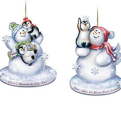 Dona Gelsinger Warmth of Christmas Lighted Glass Ornaments