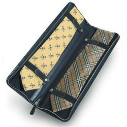 Personalized Leather Travel Tie Case
