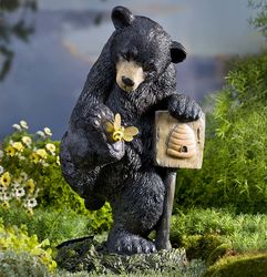 Solar Bear with Bee Garden Statue