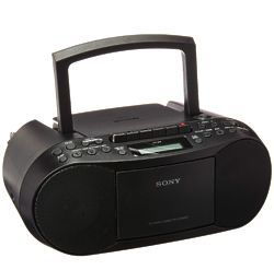 Sony CD, MP3, and Cassette Boombox in Black