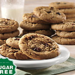 No-Sugar-Added Oatmeal Raisin Cookies
