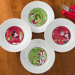 Personalized Disney Christmas Plate