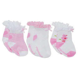 Baby Girl's Lovebird Socks Set