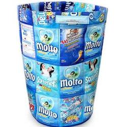Clean Blue Recycled Wrapper Laundry Basket