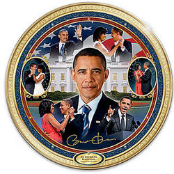 An American Milestone Barack And Michelle Obama Collectors Plate
