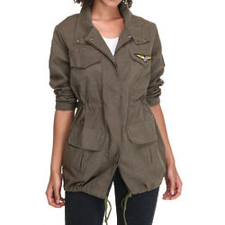 Lightweight Military Jacket with Pockets