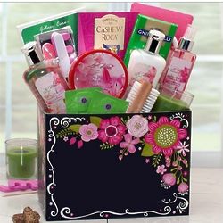 Exotic Getaway Pink Lily Spa Gift Box