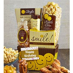 Smile, It's Your Birthday! Snacks and Sweets Gift Basket