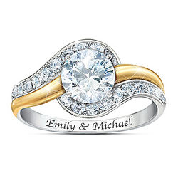 Forever Begins Today Personalized Topaz Ring
