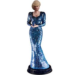 Princess Diana Beauty and Grace Sculpture with Mosaic Glass Dress