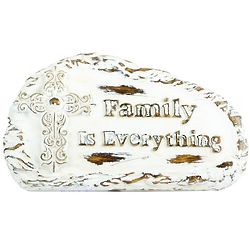 Family Is Everything Vintage Plaque with Cross