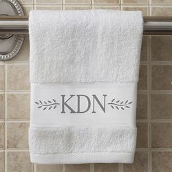 Personalized Meadow Monogram Hand Towel
