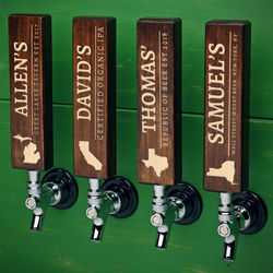 Personalized Well-Crafted Home State Tap Handles