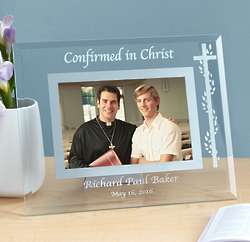 Personalized Confirmation Glass 4x6 Photo Frame