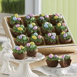 12 Easter Nest Brownie Puffs