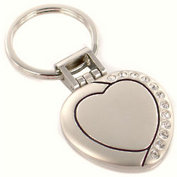 Personalized Heart Photo Locket Key Chain