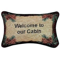 Welcome To Our Cabin Word Pillow