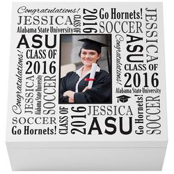 Personalized Treasured Memories Graduation Trinket Box
