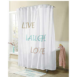 Live Laugh Love Shower Curtain