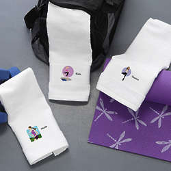 Personalized Workout Girl Gym Towels