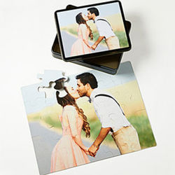 Pieces of Love Personalized Photo Puzzle and Tin