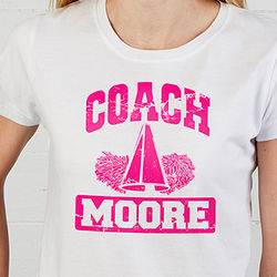 Personalized Coach Ladies Fitted T-Shirt