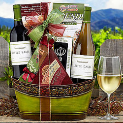 Bricklane Wine Works Double Delight Gift Basket